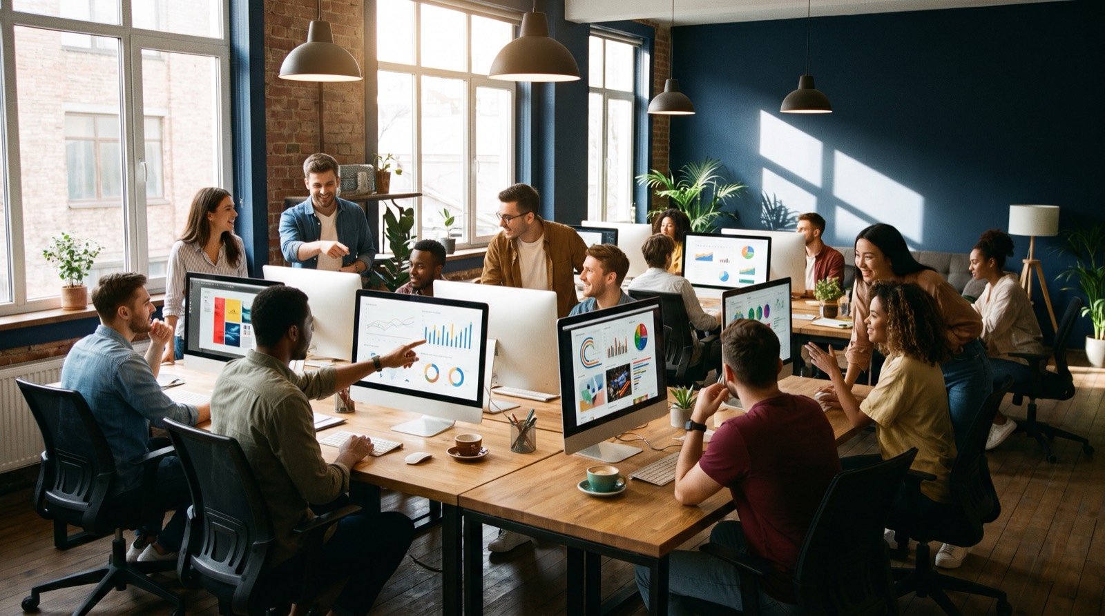 Das Team von Growthpilot & Scale im Büro